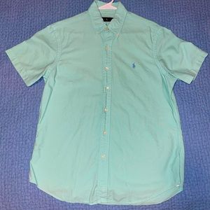 Polo Ralph Lauren seafoam green men’s short sleeve button down M